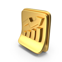 Trading Performance Report Gold Icon PNG & PSD Images