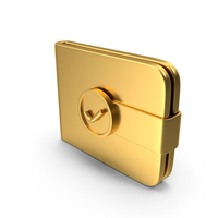 Wallet Gold Icon PNG & PSD Images