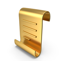 Document Notes Gold Icon PNG & PSD Images
