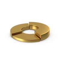 Pie Chart Gold Icon PNG & PSD Images