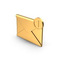 Envelope Number Metal PNG & PSD Images