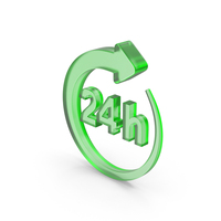 Icon 24h Glass PNG & PSD Images