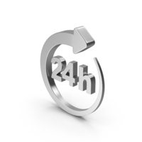 Icon 24h Metal PNG & PSD Images