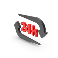 Icon 24h Color PNG & PSD Images