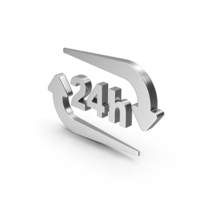 Icon 24h Metal PNG & PSD Images