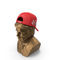 Bust Of Trump With MAGA Cap PNG & PSD Images