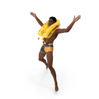 Drowning Man In A Life Jacket PNG & PSD Images