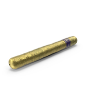 Long Cannabis Cigar in Foil PNG & PSD Images