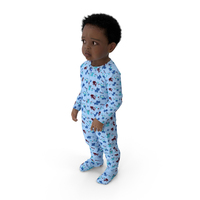Toddler Black Boy Light Skin In Full Bodysuit Standing PNG & PSD Images