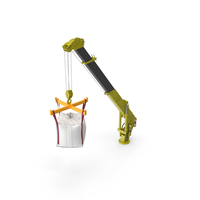Industrial Crane with 1 Ton Bulk Bag PNG & PSD Images