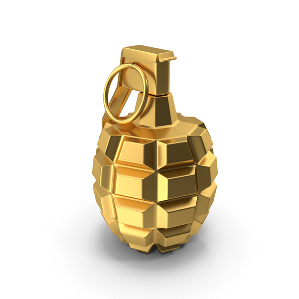 Hand Grenade Icon Gold PNG & PSD Images