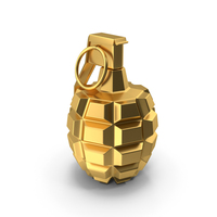 Hand Grenade Icon Gold PNG & PSD Images