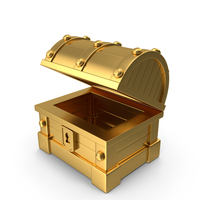 Treasure Chest Open Icon Gold PNG & PSD Images
