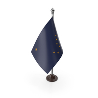 USA States Alaska Plastic Flag Stand PNG & PSD Images