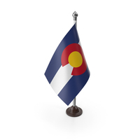 USA States Colorado Plastic Flag Stand PNG & PSD Images