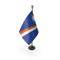 USA States Marshall Islands Plastic Flag Stand PNG & PSD Images