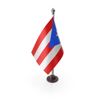 USA States Puerto Rico Plastic Flag Stand PNG & PSD Images