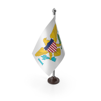 USA States Virgin Islands Plastic Flag Stand PNG & PSD Images