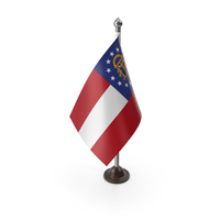 USA States Georgia Plastic Flag Stand PNG & PSD Images