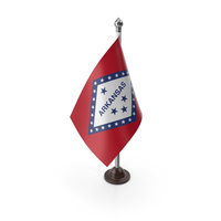 USA States Arkansas Plastic Flag Stand PNG & PSD Images