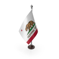 USA States California Plastic Flag Stand PNG & PSD Images