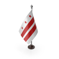 USA States District Of Columbia Plastic Flag Stand PNG & PSD Images
