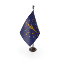 USA States Indiana Plastic Flag Stand PNG & PSD Images