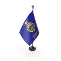 USA States Kansas Plastic Flag Stand PNG & PSD Images