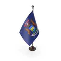 USA States Michigan Plastic Flag Stand PNG & PSD Images