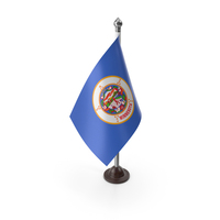 USA States Minnesota Plastic Flag Stand PNG & PSD Images