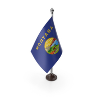 USA States Montana Plastic Flag Stand PNG & PSD Images