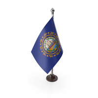 USA States New Hampshire Plastic Flag Stand PNG & PSD Images