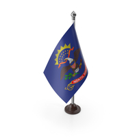 USA States North Dakota Plastic Flag Stand PNG & PSD Images