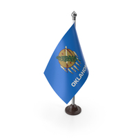 USA States Oklahoma Plastic Flag Stand PNG & PSD Images