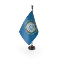 USA States South Dakota Plastic Flag Stand PNG & PSD Images