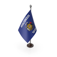 USA States Wisconsin Plastic Flag Stand PNG & PSD Images
