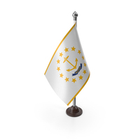 USA States Rhode Island Plastic Flag Stand PNG & PSD Images