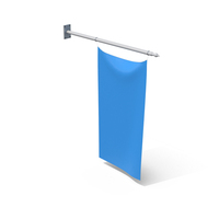 Wall Mount Blue Flag PNG & PSD Images