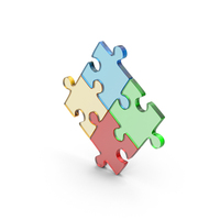 Puzzle Group Glass PNG & PSD Images