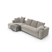 Outdoor Hybrid Corner Sofa (Beige) PNG & PSD Images