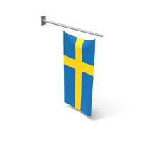 Sweden Wall Mount Flag PNG & PSD Images