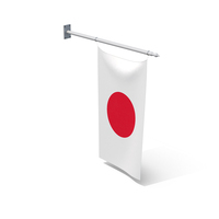 Japan Wall Mount Flag PNG & PSD Images