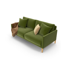 Cara Sofa (Green) PNG & PSD Images