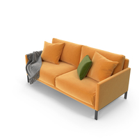 Cara Sofa (Orange) PNG & PSD Images