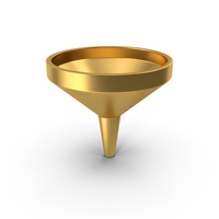 Funnel Gold Icon PNG & PSD Images