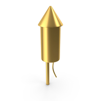 Rocket Firework Gold Icon PNG & PSD Images