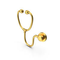 Stethoscope Gold Icon PNG & PSD Images