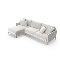 Cara Corner Sofa (White) PNG & PSD Images