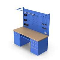 Blue Workbench PNG & PSD Images
