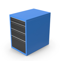 Blue Cabinet / Toolbox PNG & PSD Images